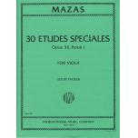 Mazas：30 Etudes Speciales Opus 36, Book 1 For VIOLA