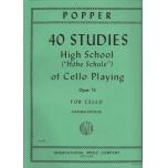 【國際版】Popper：40 Studies - High School of Violoncell...