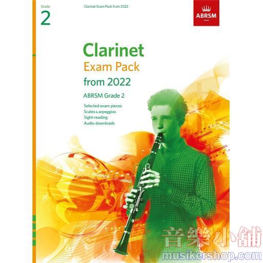 ABRSM：CLARINET EXAM PACK 2022 2025, GRADE 2