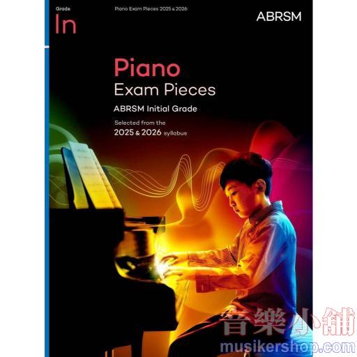 ABRSM Piano Exam Pieces 2025 & 2026, Initial Grade
