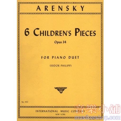 Six Children's Pieces, Opus 34 (PHILIPP, Isidor)