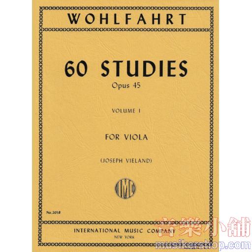 60 Studies, Op. 45, Vols. I-II for Viola