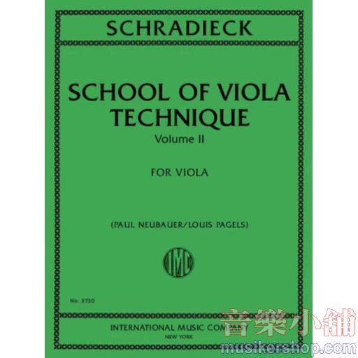 School of Viola Technique, Volume II