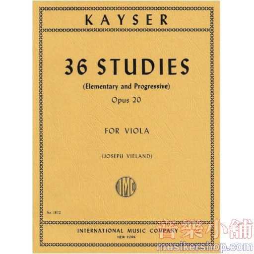 36 Studies, Opus 20