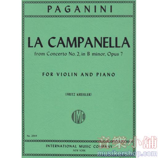 La Campanella (The Bell), Opus 7 (KREISLER, Fritz)