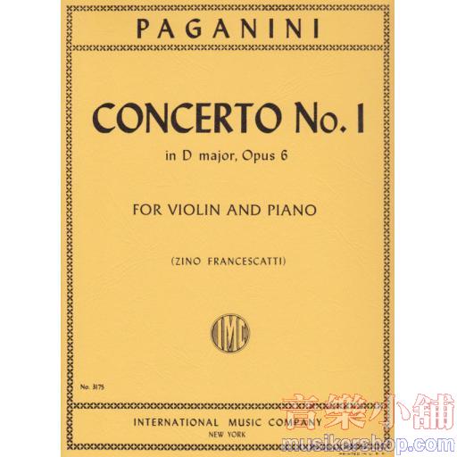 Concerto No. 1 in D major, Opus 6 with Cadenzas by FRANCESCATTI and SAURET