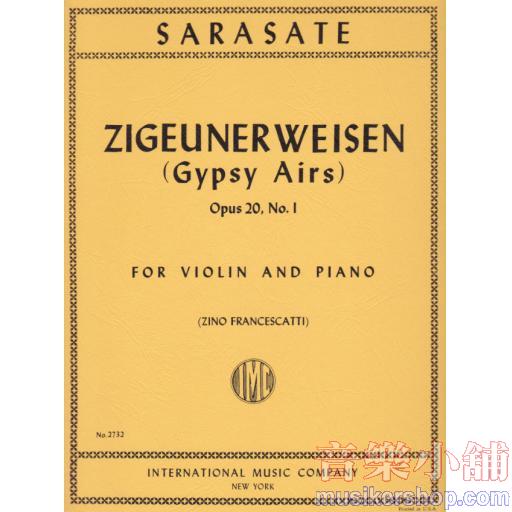 Zigeunerweisen (Gypsy Airs), Opus 20, No. 1 (FRANCESCATTI, Zino)