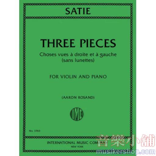 Three Pieces: Choses vues a droite et a gauche (sans lunettes) (ROSAND, Aaron)