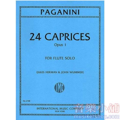 Paganini:24 Caprices, Opus 1 (HERMANN, Friedrich, WUMMER, John)
