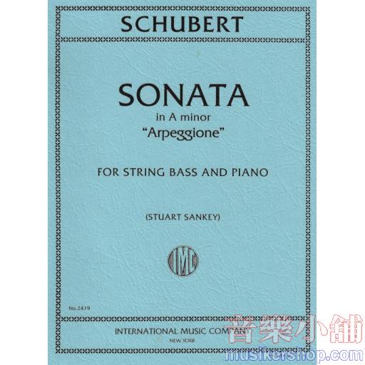 Sonata in A minor (＂Arpeggione＂) (solo tuning) (SANKEY, Stuart)