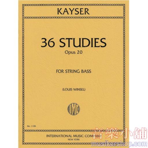 36 Studies, Opus 20 (WINSEL)