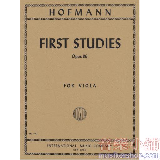 First Studies (in the 1st Position), Opus 86