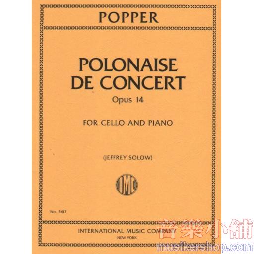David Popper : Polonaise de Concert, Op. 14 Cellos and Piano