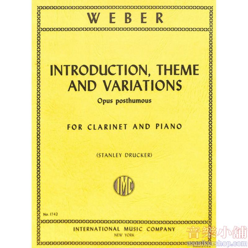 Weber：Introduzione, Tema E Variazioni (Drucker)