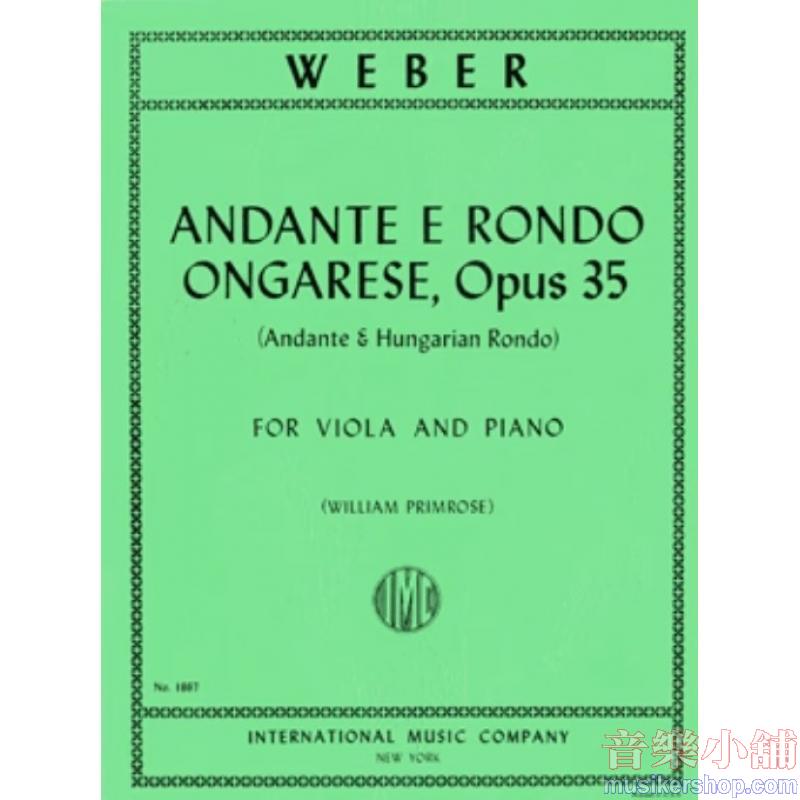 Andante E Rondo' Ongarese Op. 35 (Primrose)