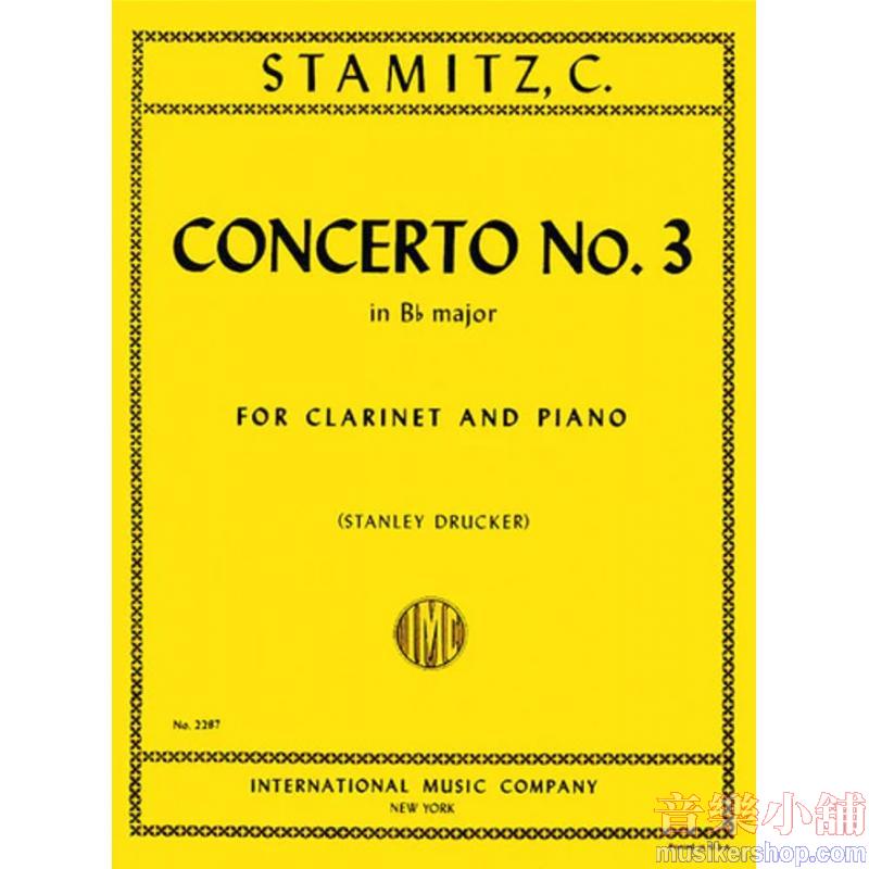 Stamitz：Concerto N. 3 Si B (Drucker)