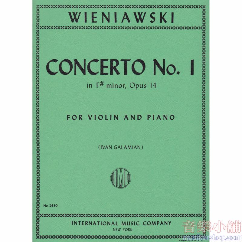 Concerto N. 1 Fa Diesis M. Op. 14 (Galamian)