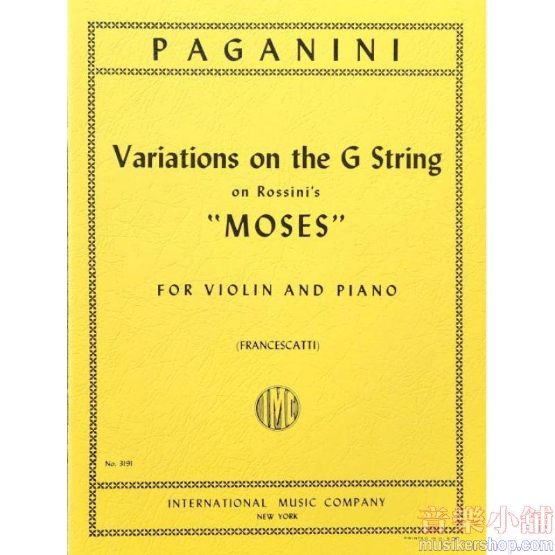Variazioni Sul Mose' Di Rossini (Francescatti)