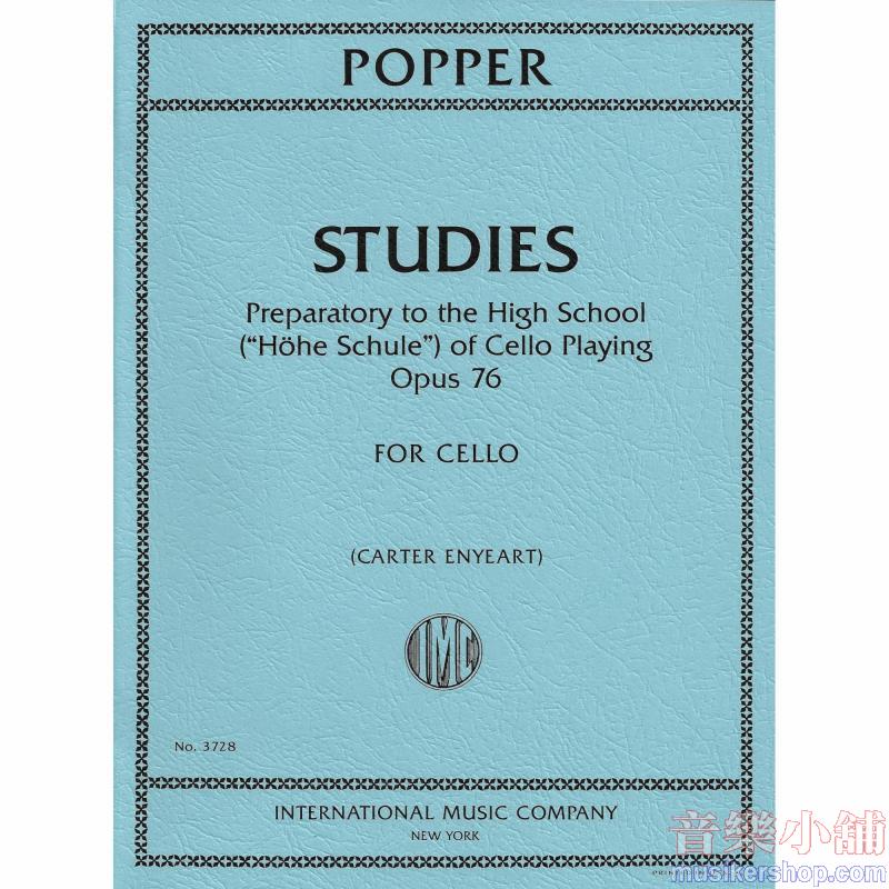 David Popper : Studies – Preparatory to the High School ("Hohe Schule") of Cello Playing, Op. 76