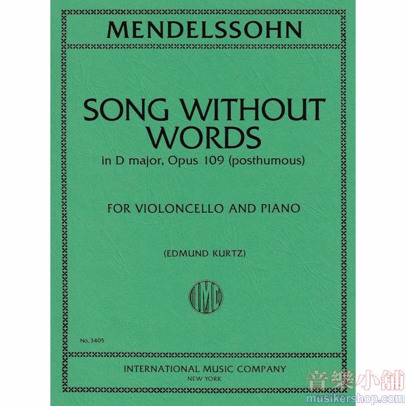 Canto Senza Parole Re Op. 109 (Kurtz)
