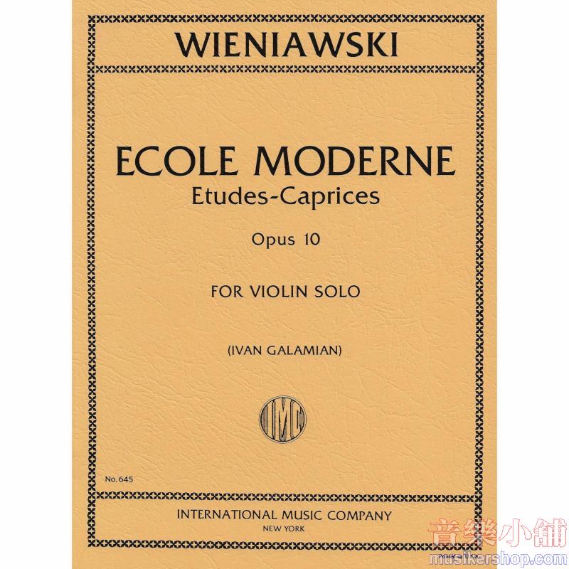 Ecole Moderne (Studi-Capriccio) Op. 10 (Galamian)