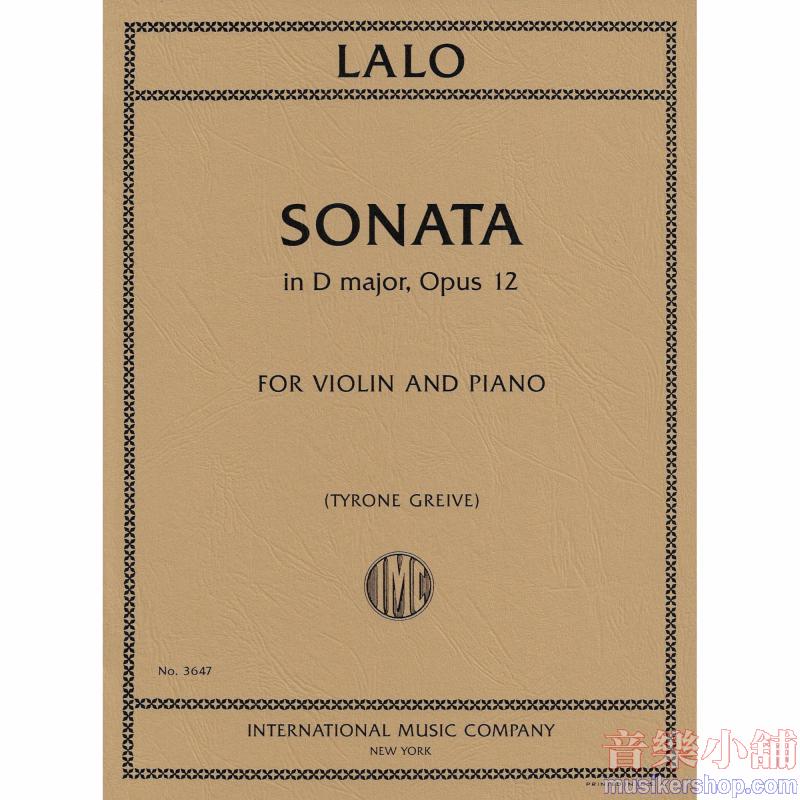 Sonata In D Major Op.12