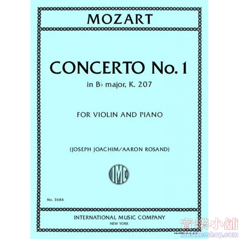 Concerto No. 1 In B Flat Major K 207