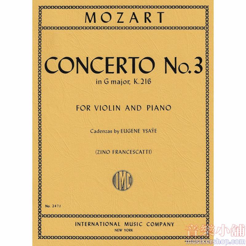 Concerto N. 3 Sol K 216 (Francescatti)