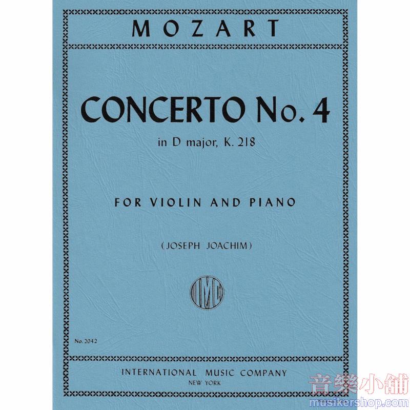 Concerto N. 4 Re K 218 (Joachim)