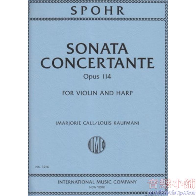 Sonata Concertante Op 114 For Vl And Harp (Pf) Pod