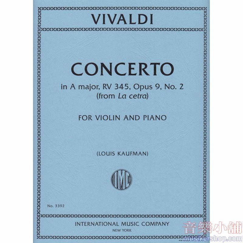 Concerto In La F.I N. 51 Da La Cetra (Kaufman L.)