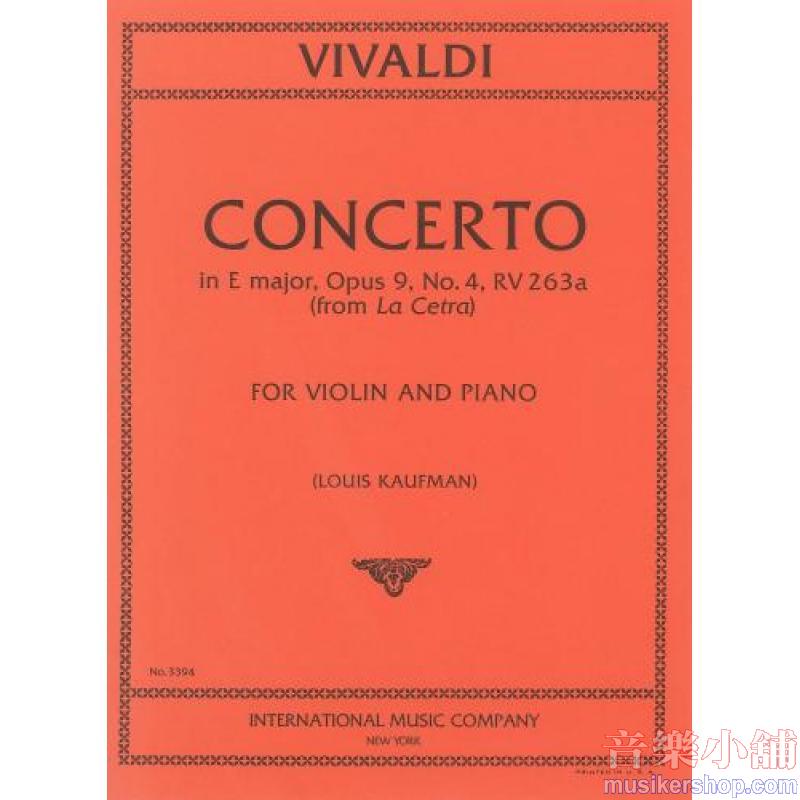 Concerto In E Maj Op.9 N.4