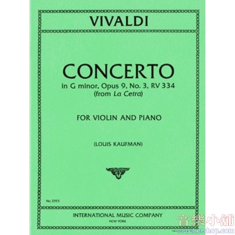 Concerto In G Min Op.9 N.3