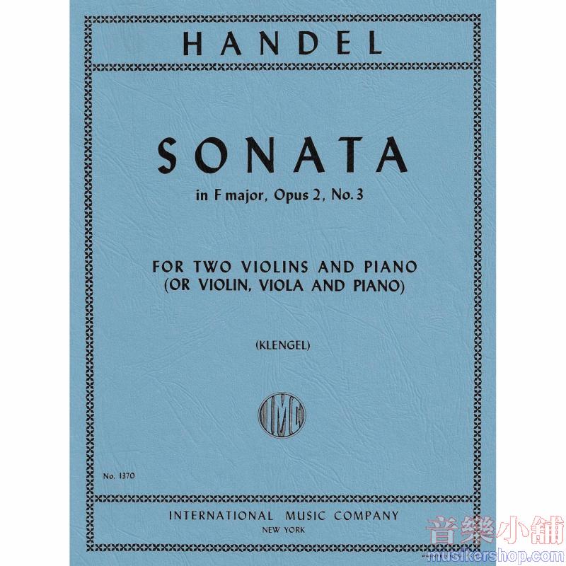 Sonata Op. 2 N. 3 Vn, Va E Pf (Vieland)