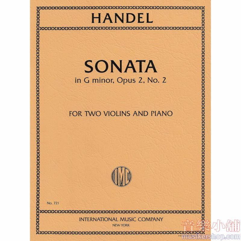 Sonata Sol Min. Op. 2 N. 6