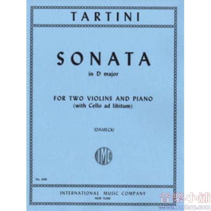 Tartini：Sonata Re (Vc Ad Lib.)