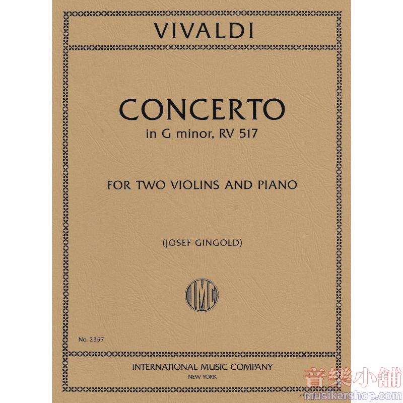 Vivaldi：Concerto Sol Op. 27 N. 2