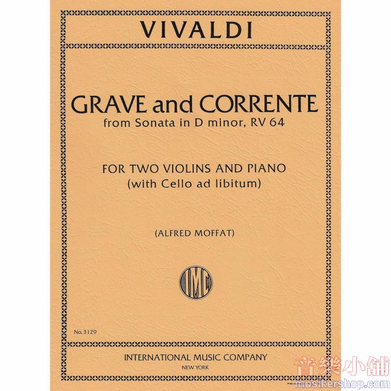 Vivaldi：Sonata Re M. F Xiii N. 24 (Vc Ad Lib.) (Moffat)