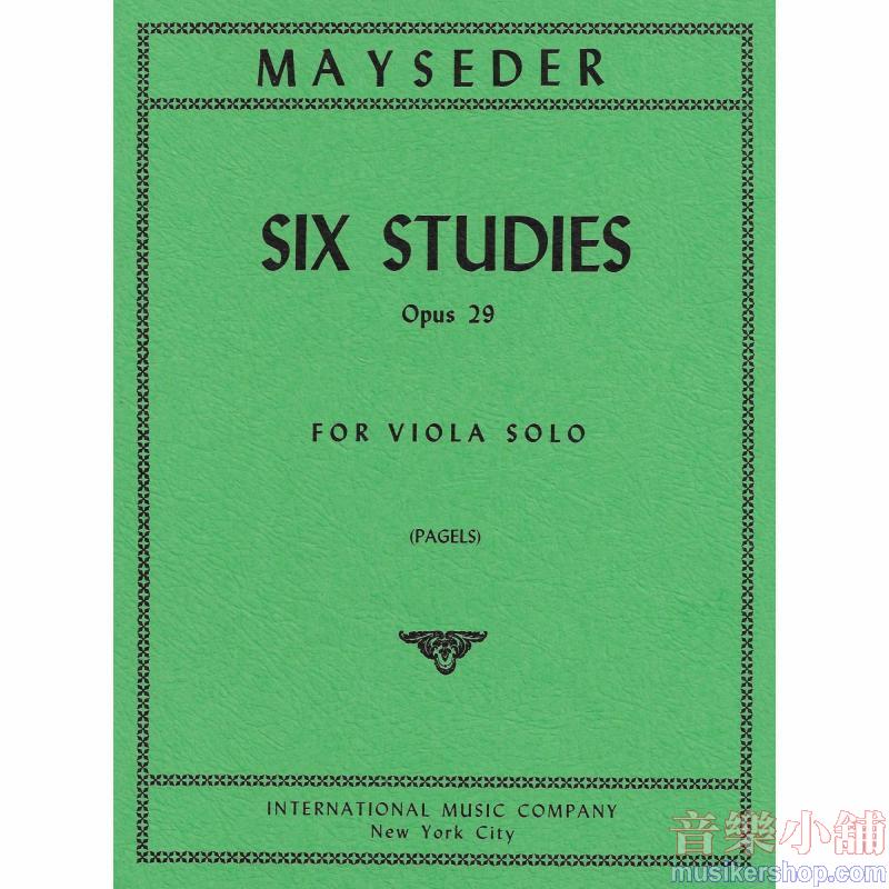 Mayseder：6 Studi Op. 29