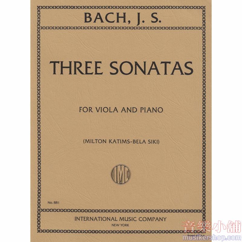 Bach：3 Sonate Bwv 1027/1029 (Katims/Siki)