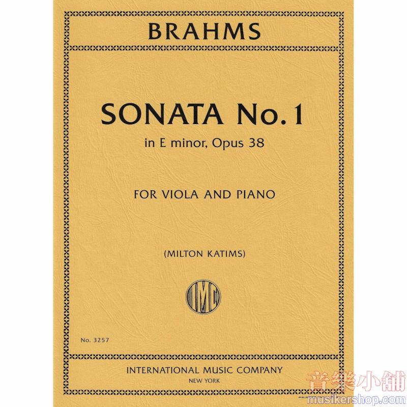 Brahms:Sonata N. 1 Op. 38 (Katims)