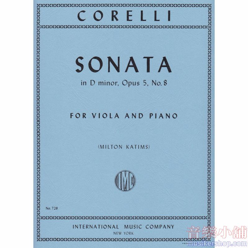 Corelli:Sonata In Re M. Op. 5 N. 8 (Katims)