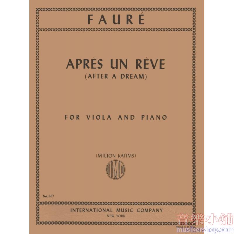 Faure:Apres Un Reve (Katims)