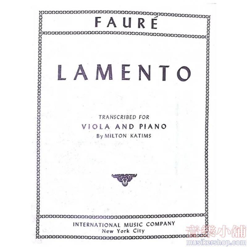 Faure:Lamento (Katims)
