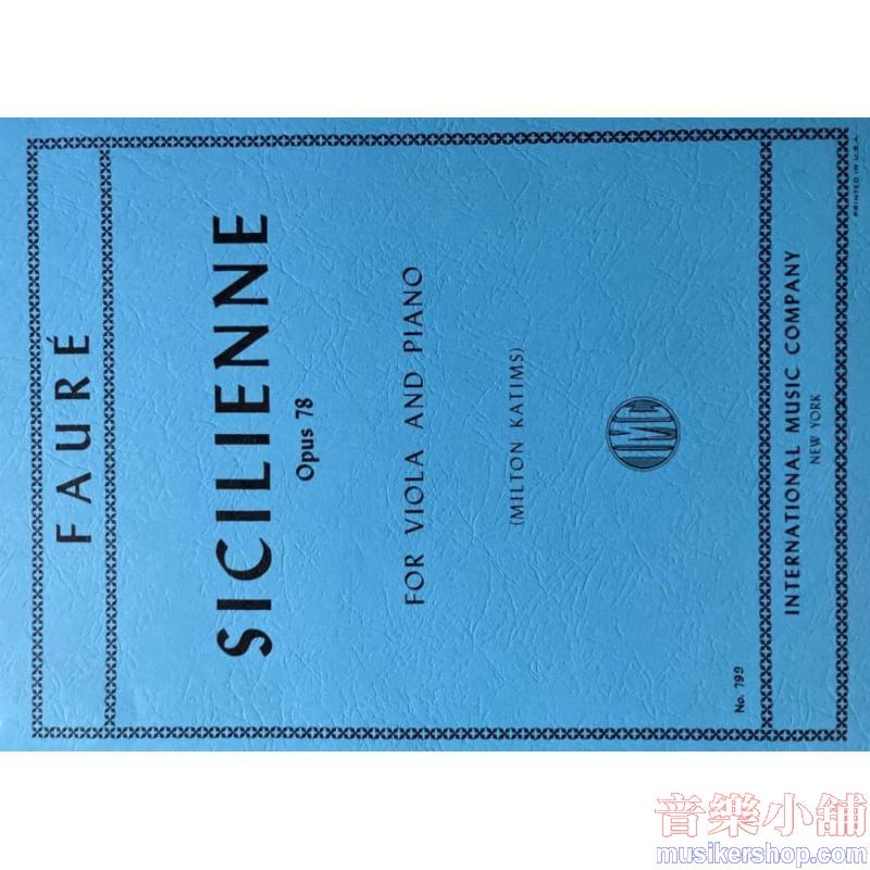 Faure:Siciliana Op. 78