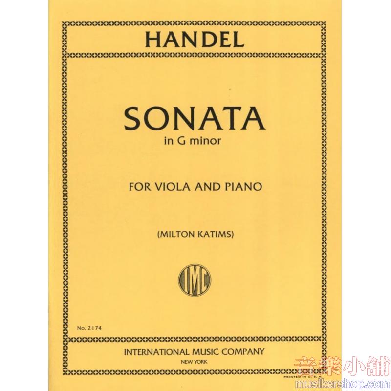 Handel:Sonata Sol M. (Katims)