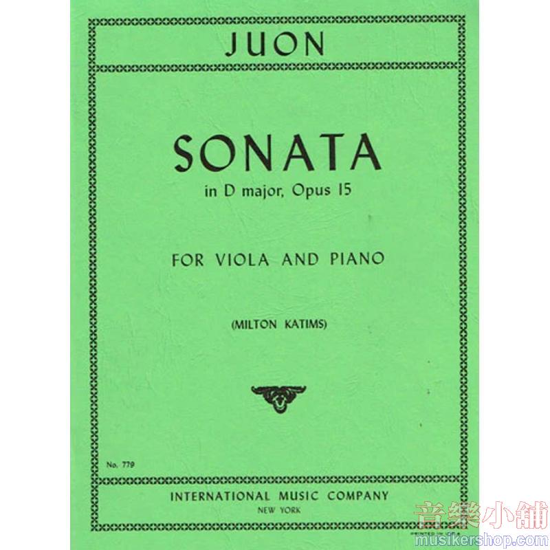 Joun:Sonata Re Op. 15