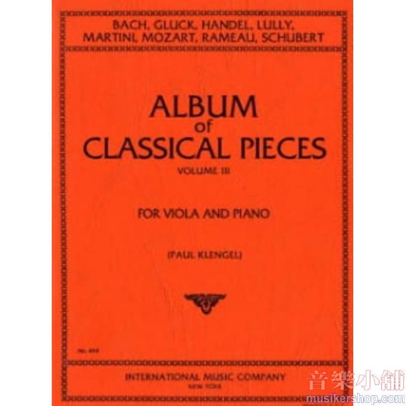 KLENGEL：Album of 24 Classical Pieces: Volume III