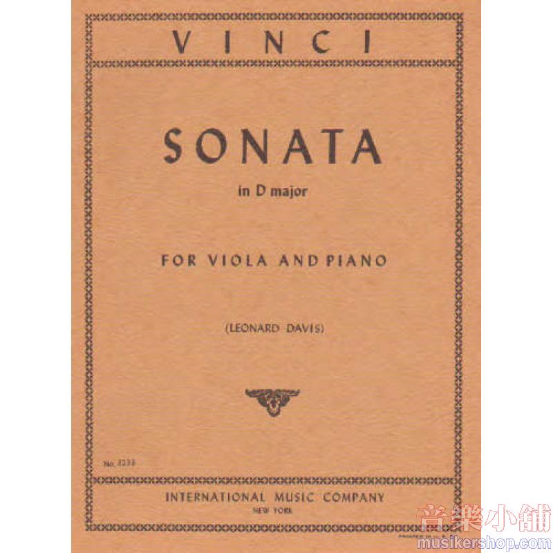VINCI:Sonata in D major (DAVIS)