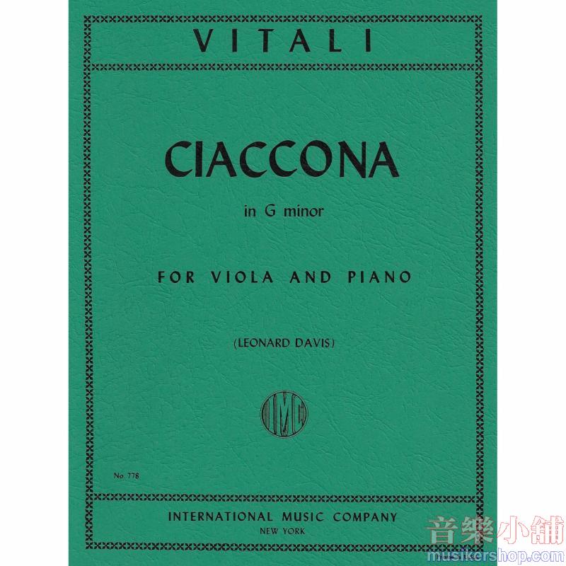 VITALI:Ciaconna in G minor (L. DAVIS)